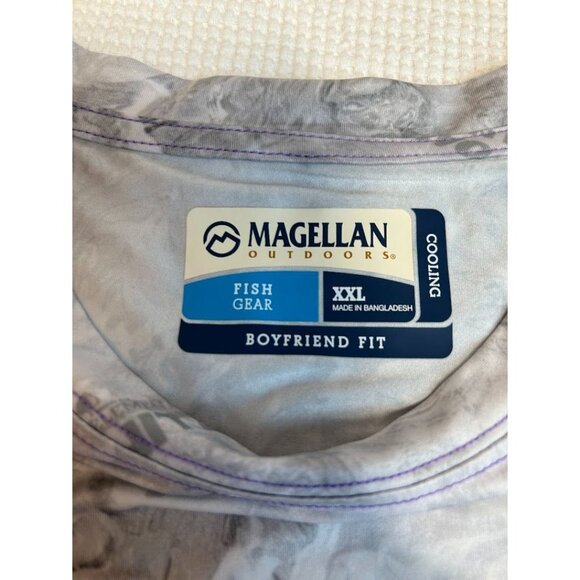 Magellan Outdoors Cooling Long Sleeve Fishing Shirt XXL Boyfriend Fit - Picture 6 of 7